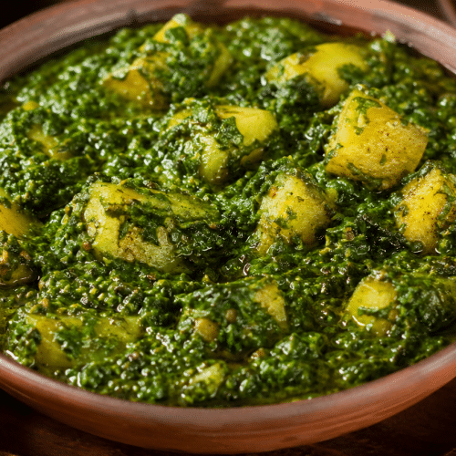 Alu palak (vegan)