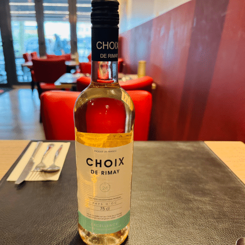 Bottle of rosé wine Choix De Rimay
