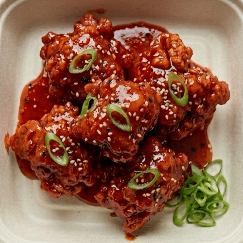 Spicy and Sweet Korean Fried Boneless Chicken (6 pcs)