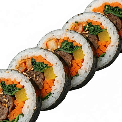 Spicy Beef Kimchi Kimbap