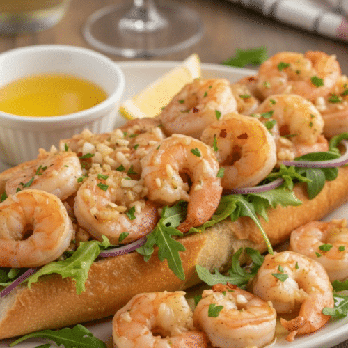 Garlic scampis