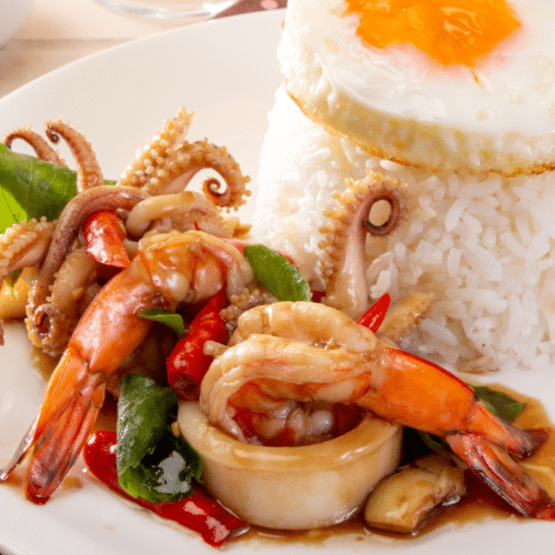 Pad Krapow Seafood