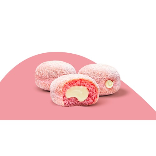 Mini beignet pinky white chocolate (3pc)
