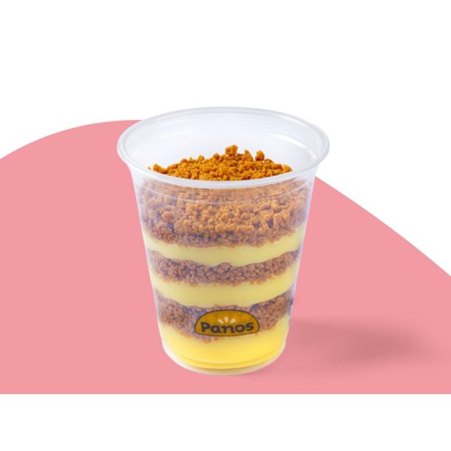 Pudding met speculoos crumble