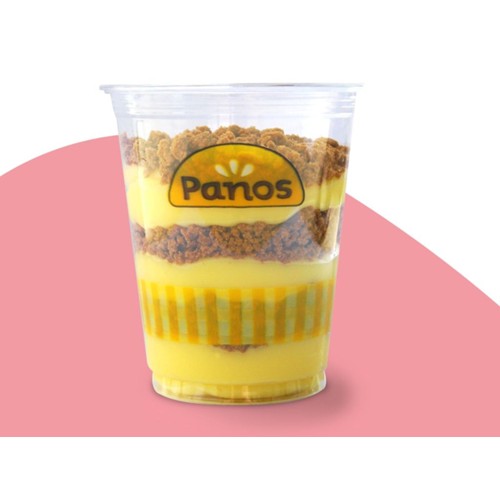 Pudding met speculoos crumble