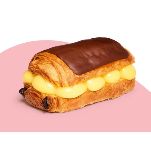 Dubbele pure chocoladekoek met crème