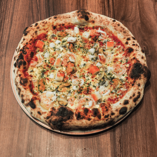 Pizza fruits de mer