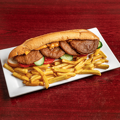 Dubbel franse hamburger