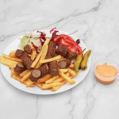 Schotel frikandel groot