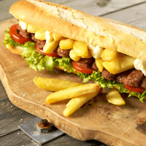 Mexicano in franse brood