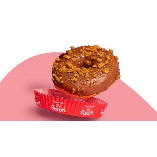 Gevulde donut Lotus Biscoff®