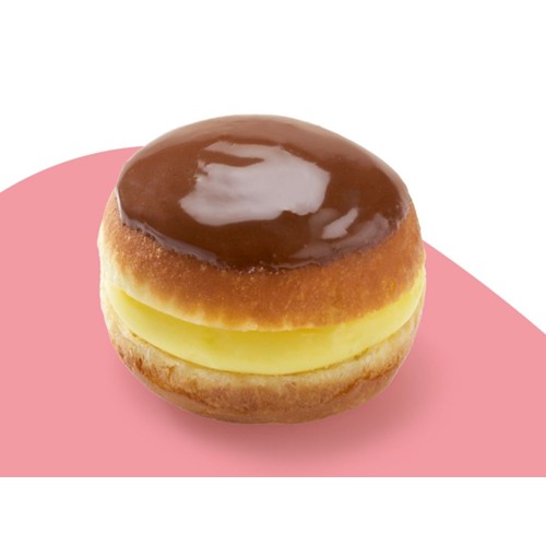 Boule de Berlin met crème & chocolade