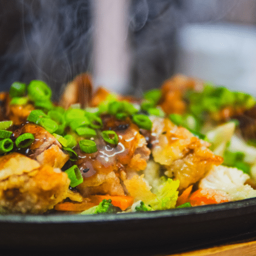 Teriyaki geroosterde Japanse eend