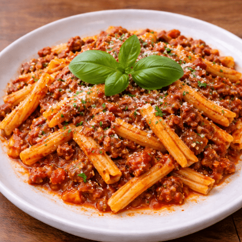Casarecce bolognaise