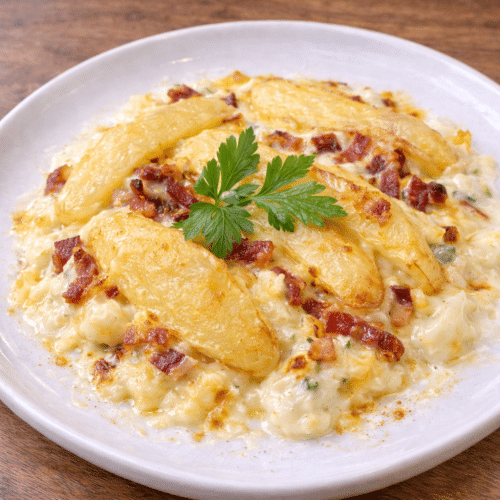 Orecchiette tartiflette de lardons (reblochon)