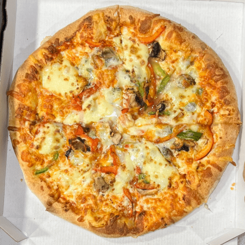 Pizza gorgonzola deluxe