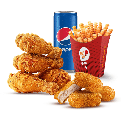 Chef Mix Menu (4 wings + 4 nuggets)