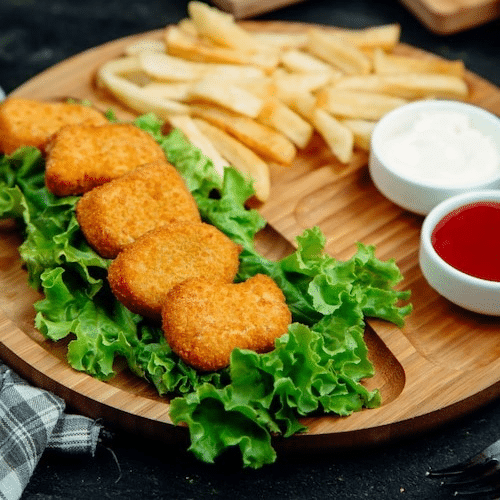 Nuggets (8 stuk) + friet