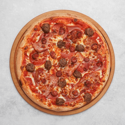 Pizza barbecue meatlovers
