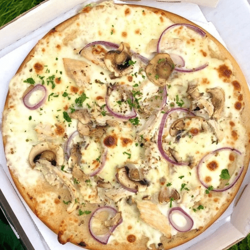 Pizza creamy chicken