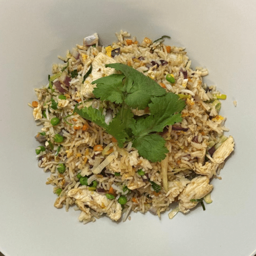 Fried rice chicken