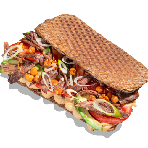 Tahini beef ciabatta