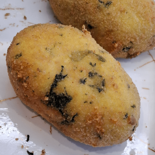 Arancini épinard et mozzarella