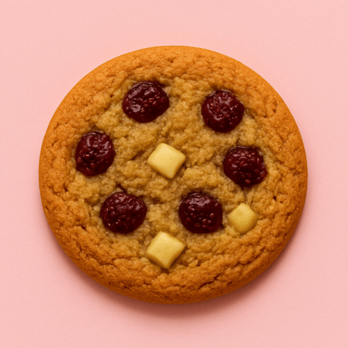 American cookie met stukjes chocolade en gedroogde cranberries