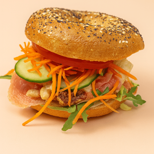Bagel zalm en feta