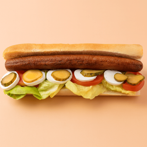 Broodje mammoet (lange curryworst)