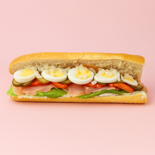 Gerookte zalm met kruidenkaas, ui