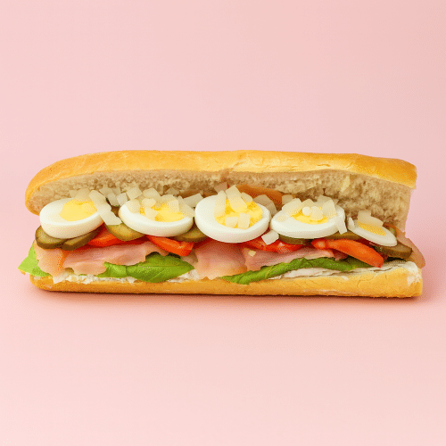Gerookte zalm met rauwkost en ui