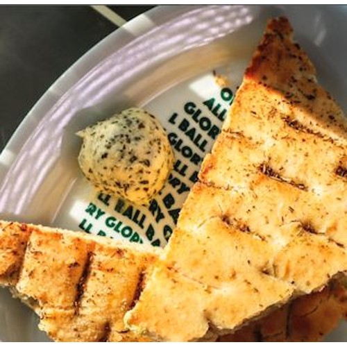 Foccacia and green butter