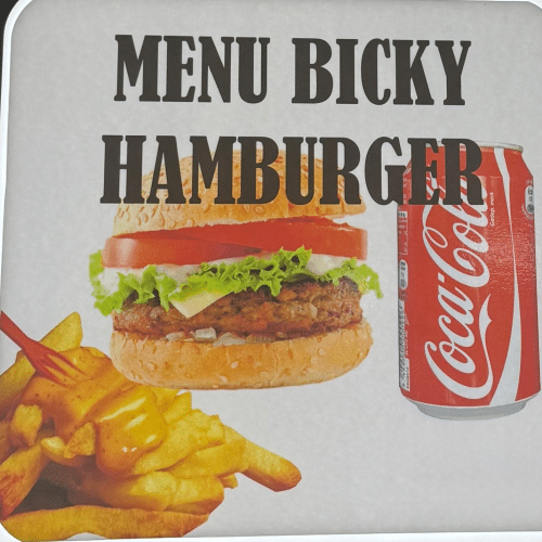 Menu bicky hamburger
