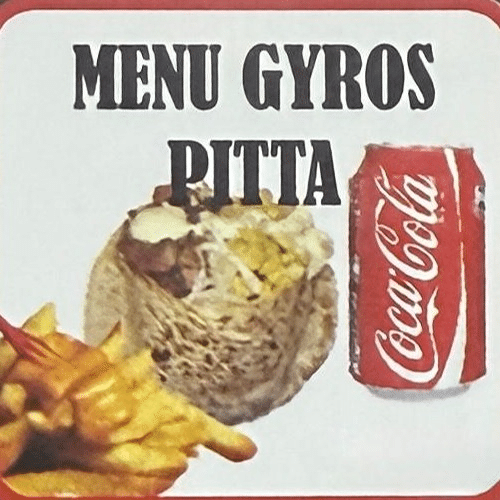 Menu gyros pita