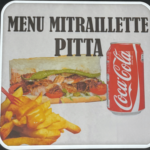 Menu mitraillette pita