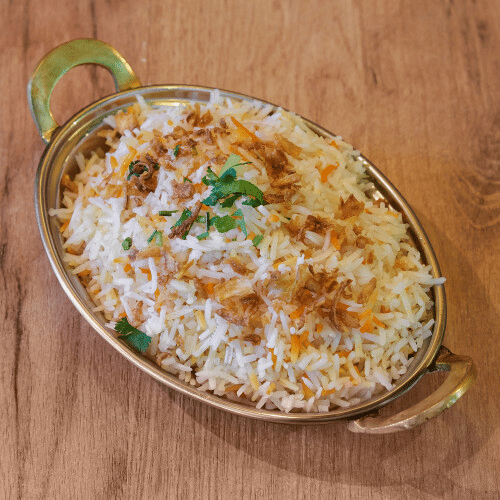 Portion de riz blanc
