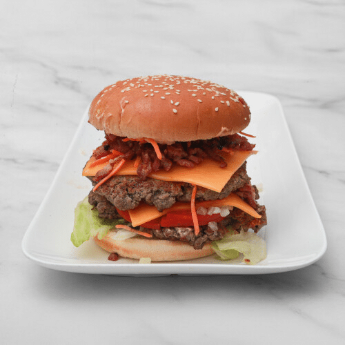 Dubbel beef bacon