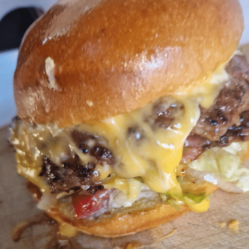 Double smach Burger