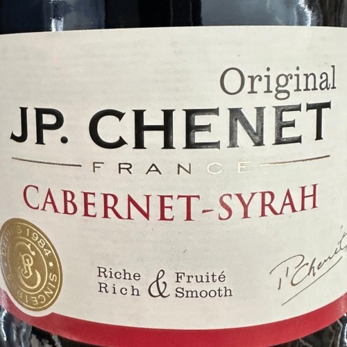 Jp chenet rood Cabrnet Syrah 13.vol 75cl