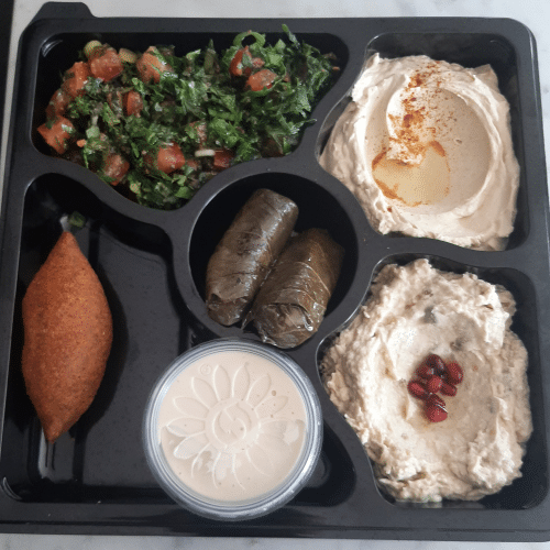 Mezze chaud/froid ou snack (5 aux choix dans un Box)