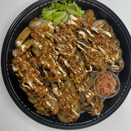 Sushi Mix (3/4)P  ( Enkle Fried Rolls ) (Zalm Butstu-Gratis)72st