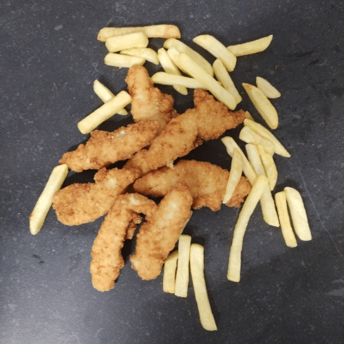 Chicken tendres menu