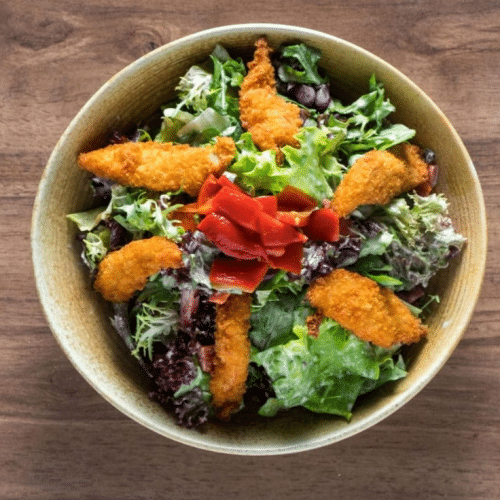 Chicken tendres salade