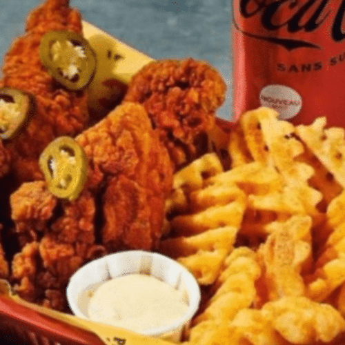 Chicken tendres menu