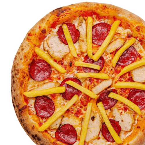 Pizza salami  kipfilet