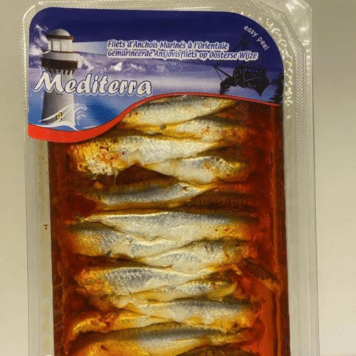 Filet anchois Marinés a oriental 125gr