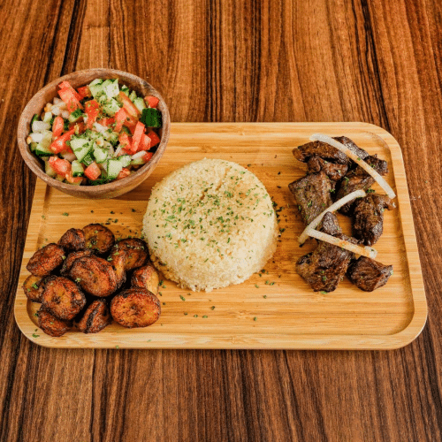 Bowl attiéké boeuf (Côte d'Ivoire)