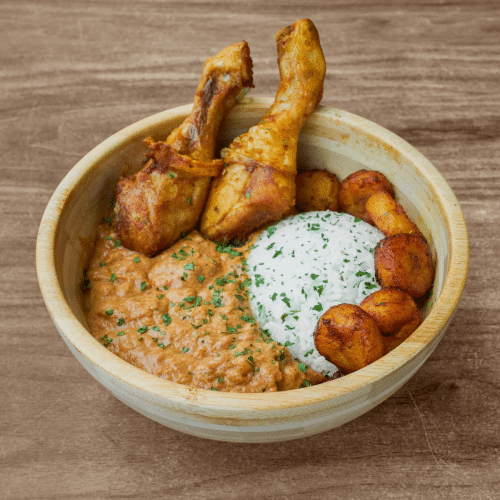 Bowl moambe/mafé poulet (Congo)