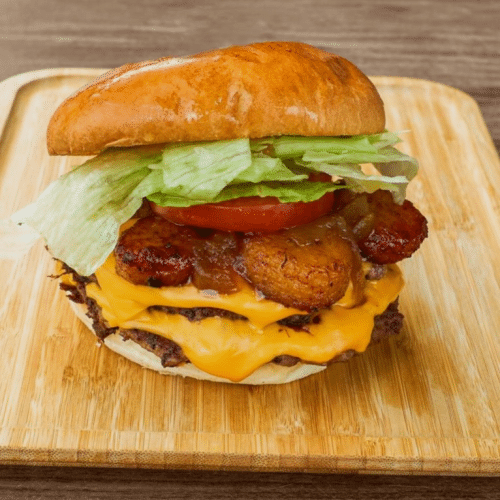 Burger bœuf plantain